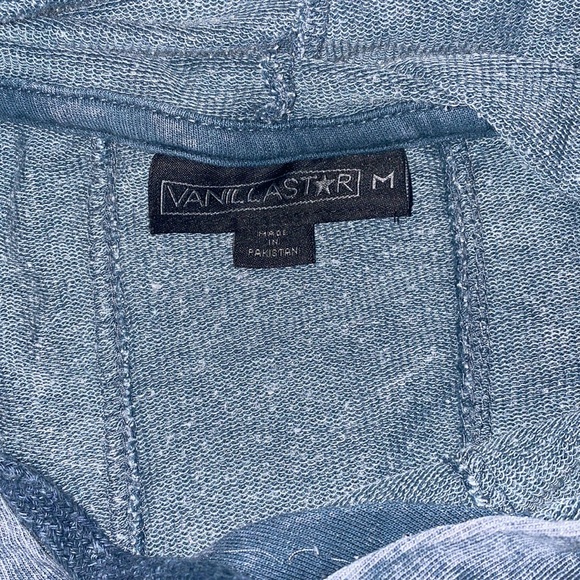 Blue long sleeve cropped hoodie - Picture 5 of 5